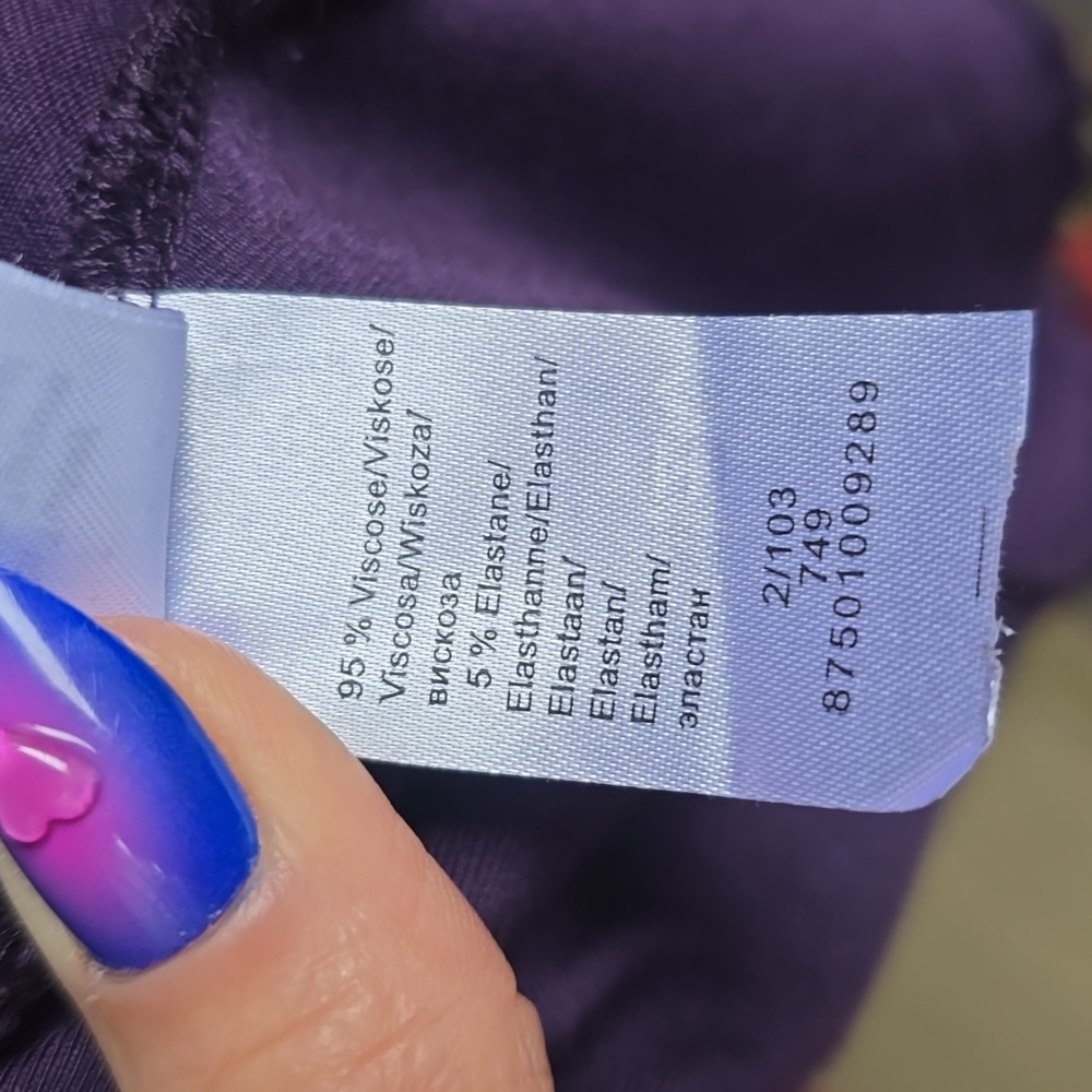 Apanage Rouge Purple Belted Drape Cardigan Size 10 - Picture 6 of 6